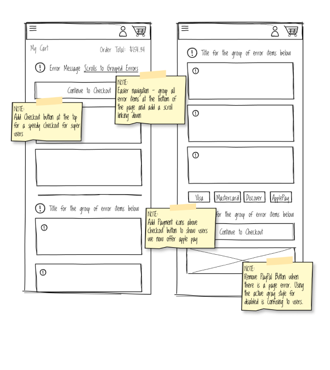 Early Wireframes for InfoX